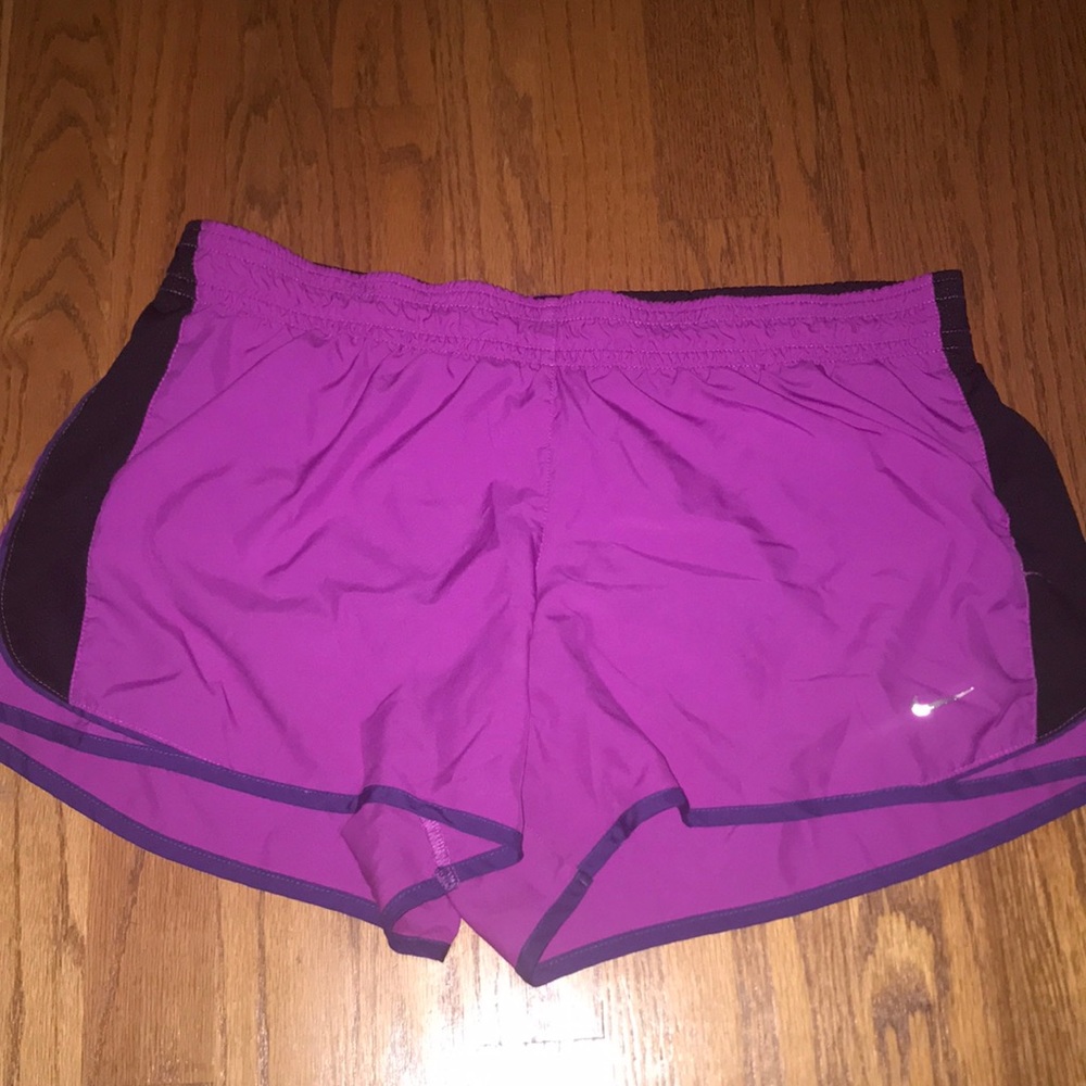 Purple Nike shorts